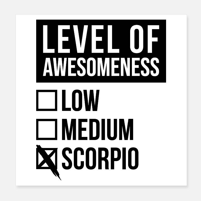 Scorpion Poster 20 x 20 cm