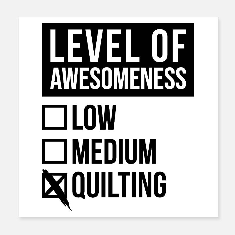 Quilting Poster 8" x 8" (20x20 cm)
