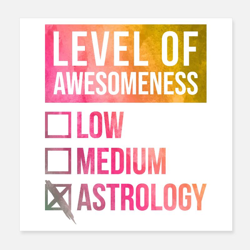 Astrology Poster 8" x 8" (20x20 cm)