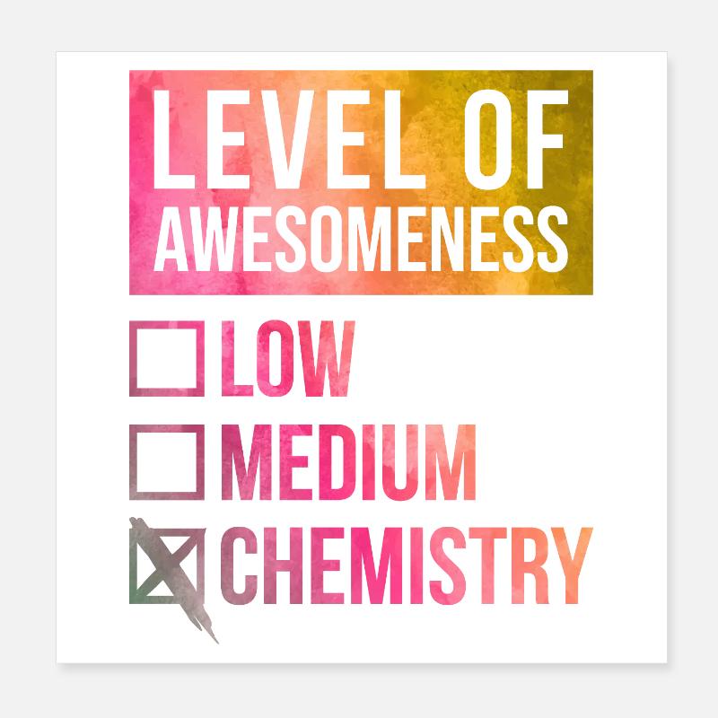 chimie Poster 20 x 20 cm