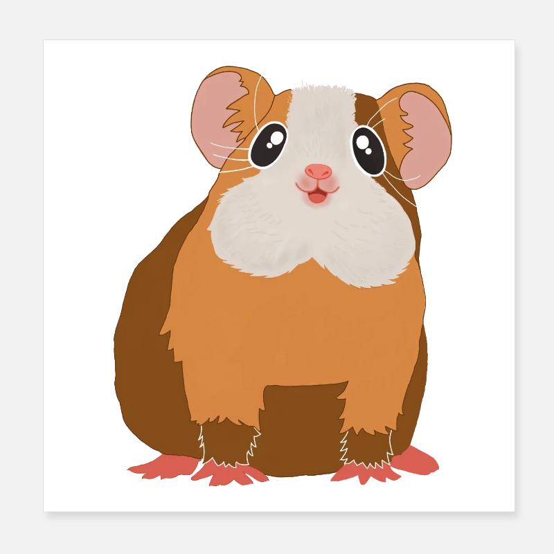 Guinea pig Poster 8" x 8" (20x20 cm)