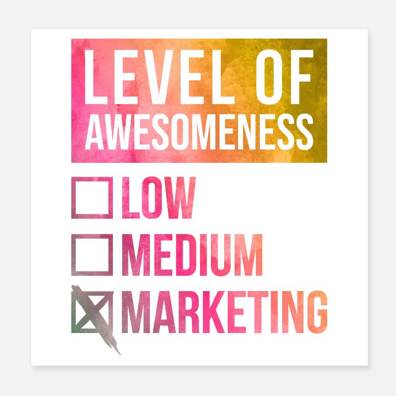 Marketing Poster 20x20 cm
