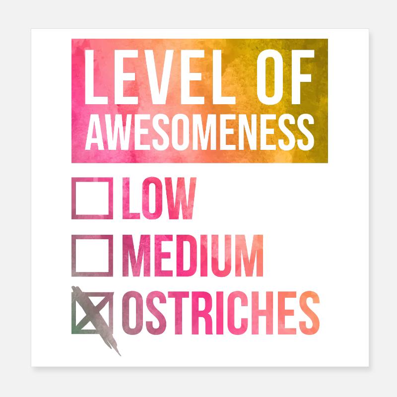 Strauß Poster 20x20 cm