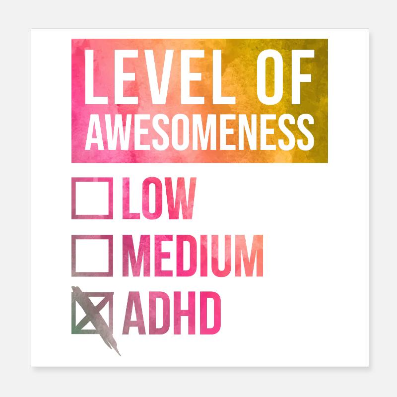 ADHS Poster 20x20 cm
