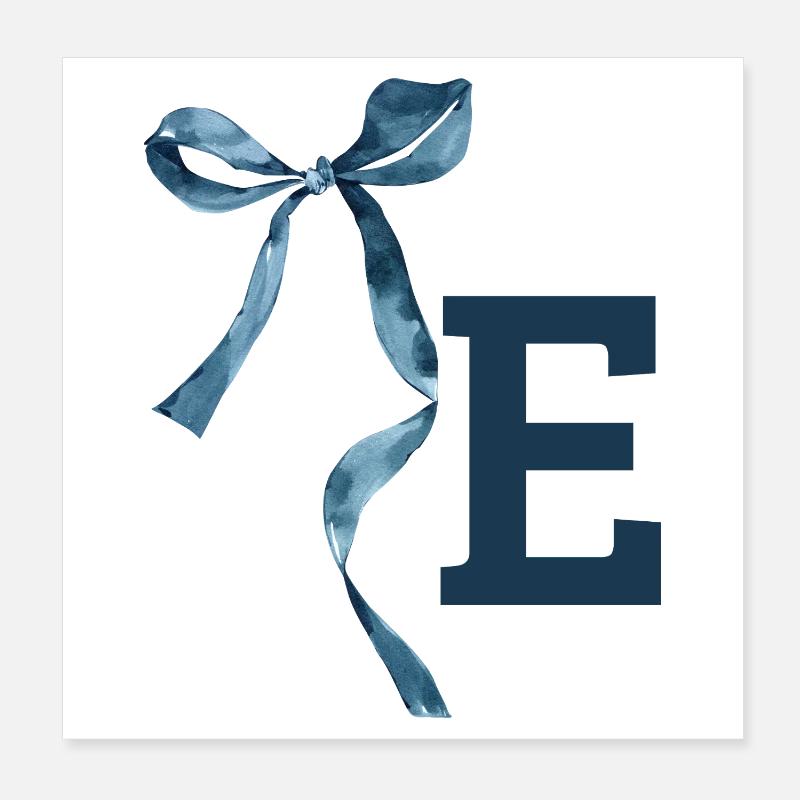 Monogramm und Geschenkidee Poster 20x20 cm