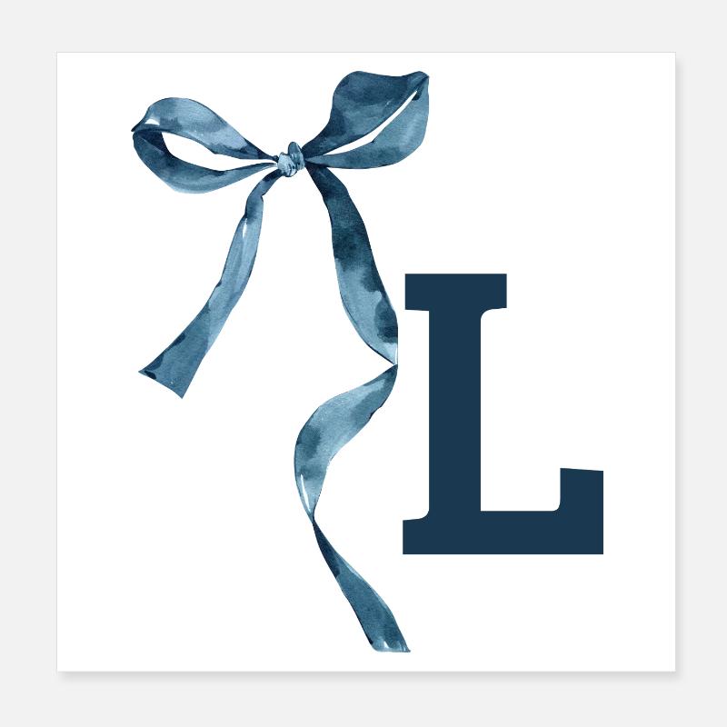 Monogramme l idée cadeau  Poster 20 x 20 cm
