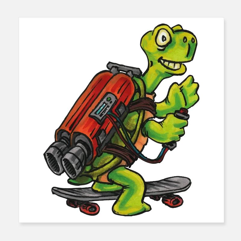 Jet pack Poster 20 x 20 cm