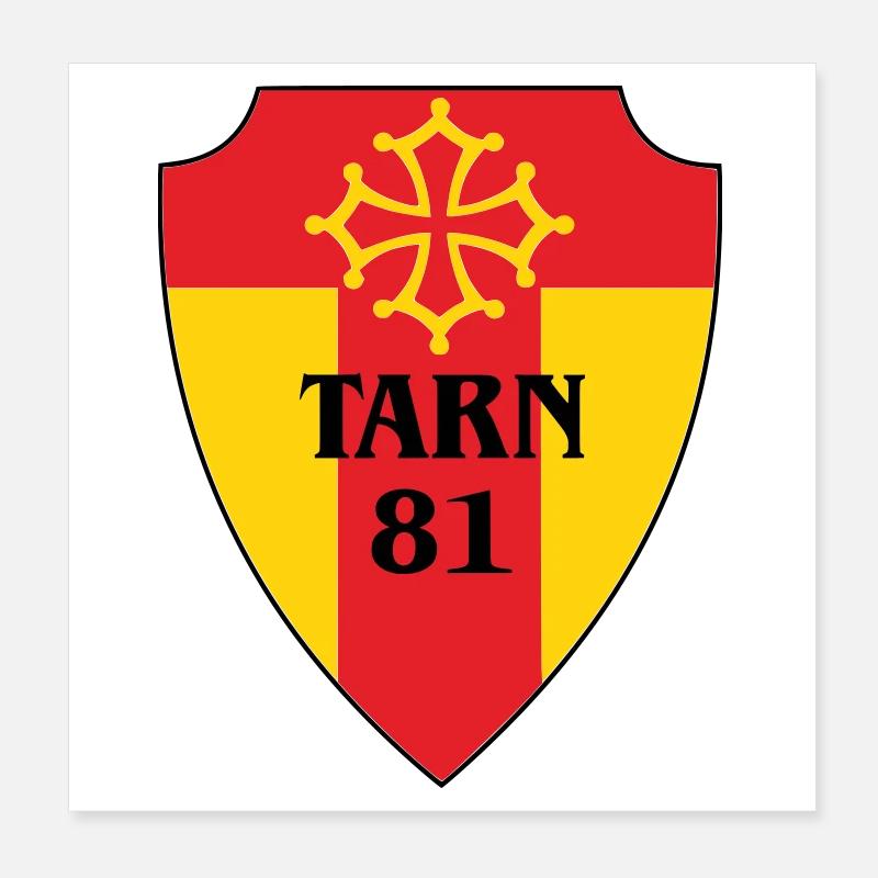 Blason Tarn 81  Poster 20 x 20 cm