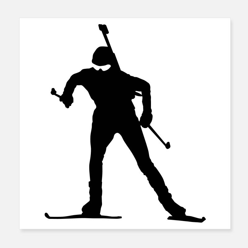 biathlon Poster 20 x 20 cm