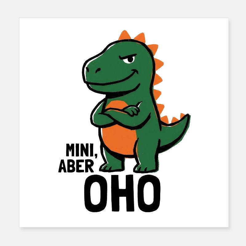 Klein aber Oho Poster 20x20 cm