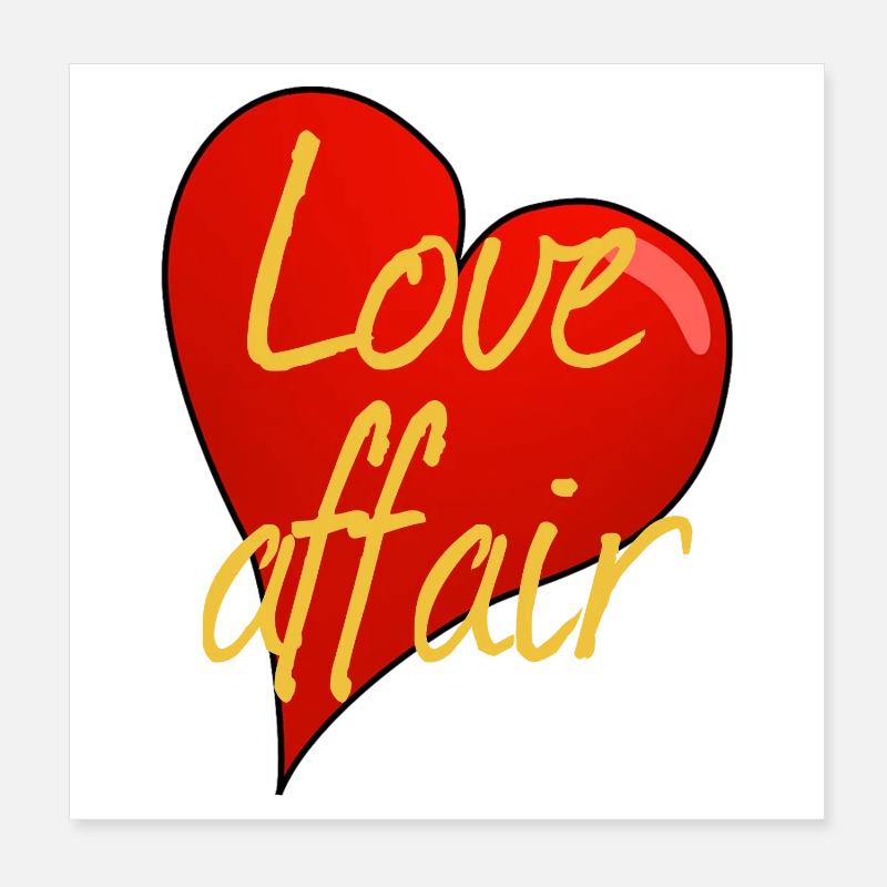 LOVE AFFAIR Poster 8" x 8" (20x20 cm)