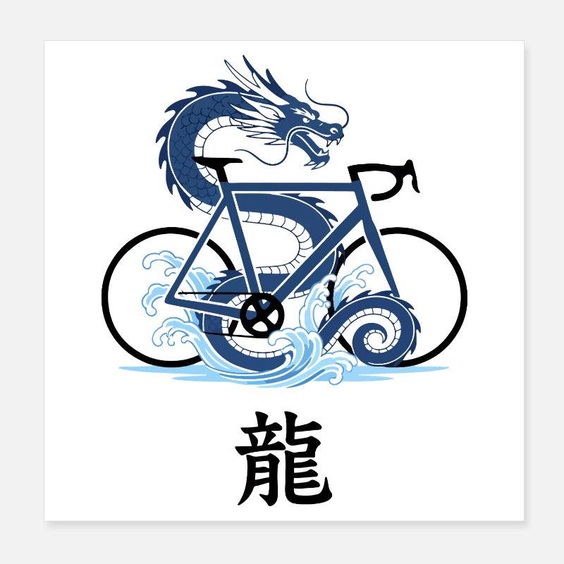 Drachengezeitengeometrie Poster 20x20 cm