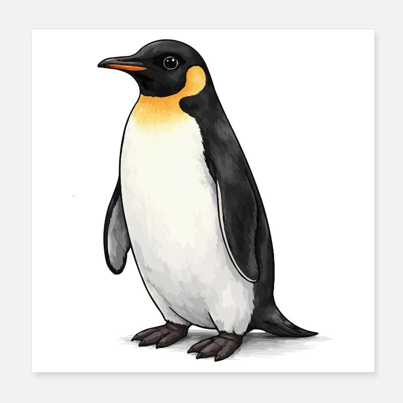 Pingouin Poster 20 x 20 cm