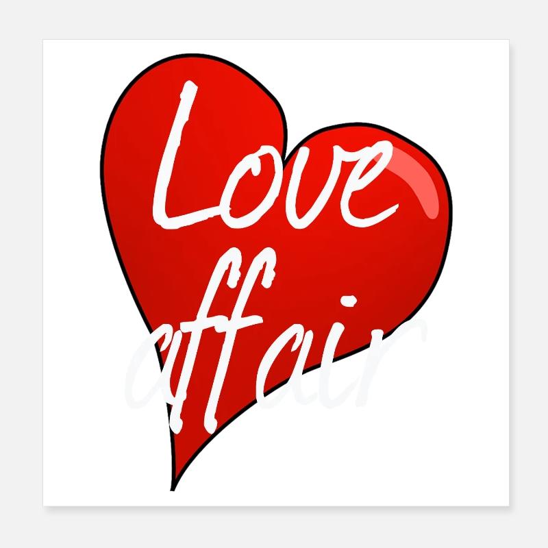 LOVE AFFAIR Poster 8" x 8" (20x20 cm)