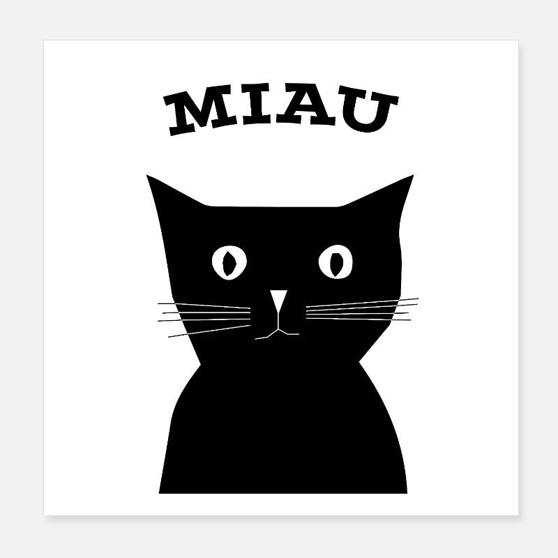 Katze Poster 20x20 cm