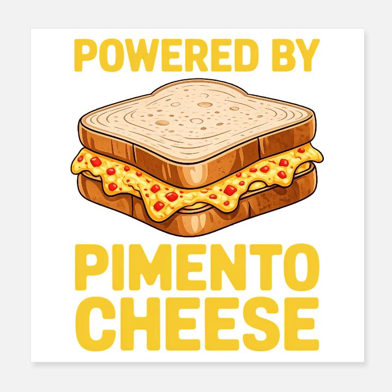 Sandwichs au fromage piment Cadeaux de golf Poster 20 x 20 cm