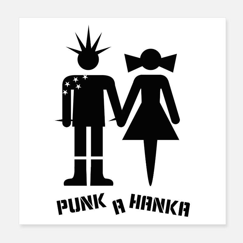 PUNK A HANKA Poster 20 x 20 cm