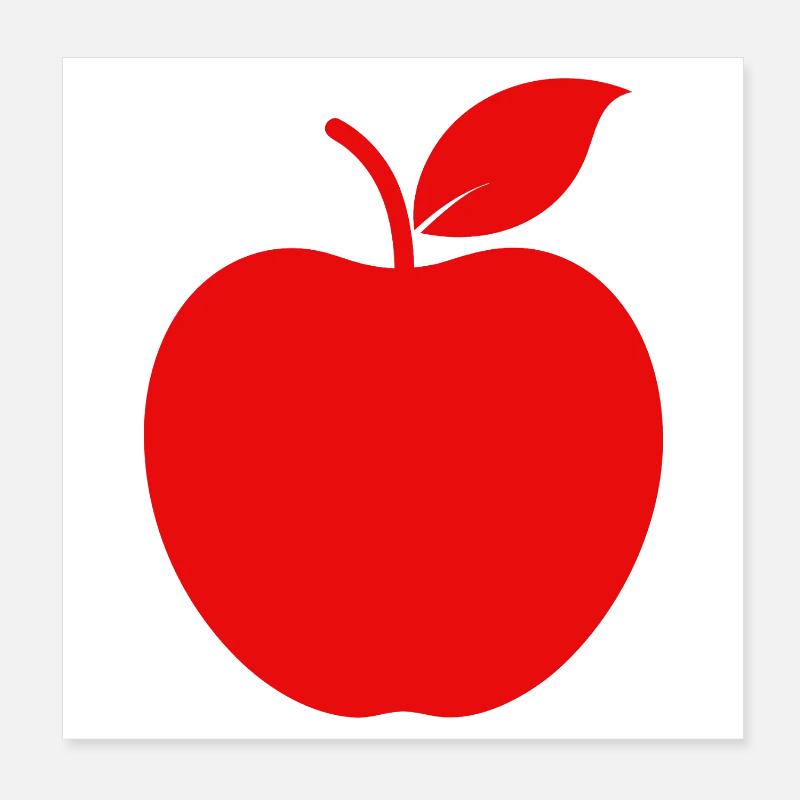 Apfel Poster 20x20 cm