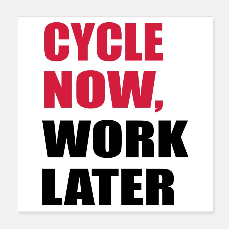 Cyclisme Poster 20 x 20 cm