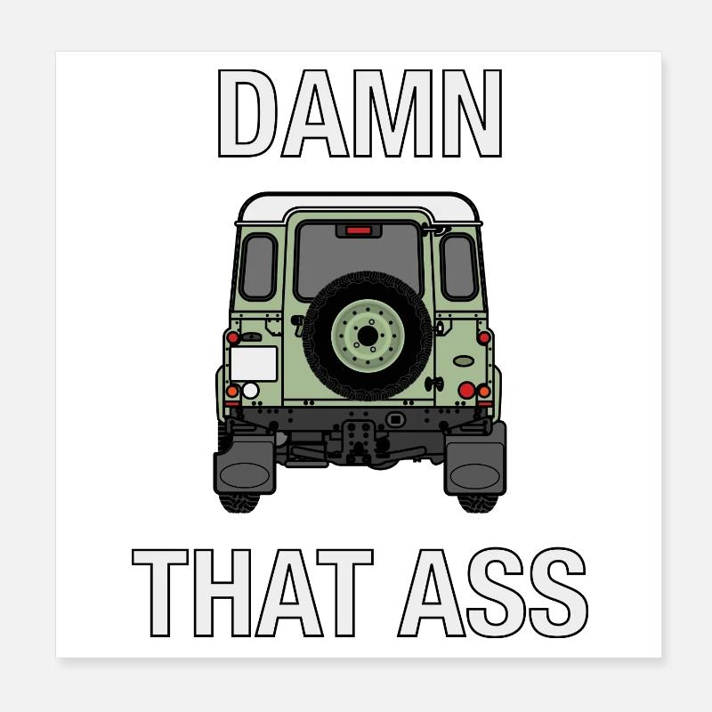 Defender - Verdammt, dass Arsch Poster 20x20 cm