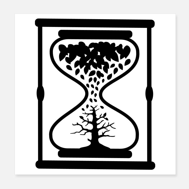 sablier Poster 20 x 20 cm