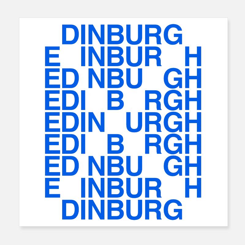 EDIMBOURG Écosse Drapeau Schottland Poster 20 x 20 cm