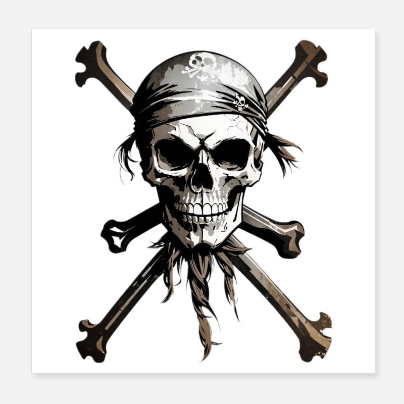 Pirate, Pirate Poster 20 x 20 cm