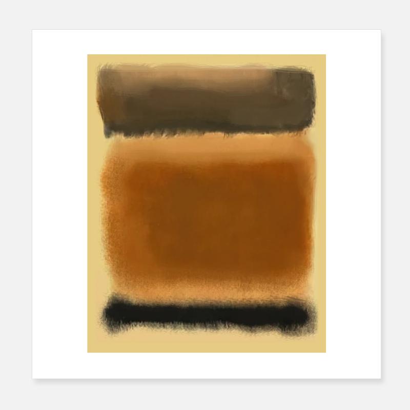 Rothko-Kunst im digitalen Stil Poster 20x20 cm