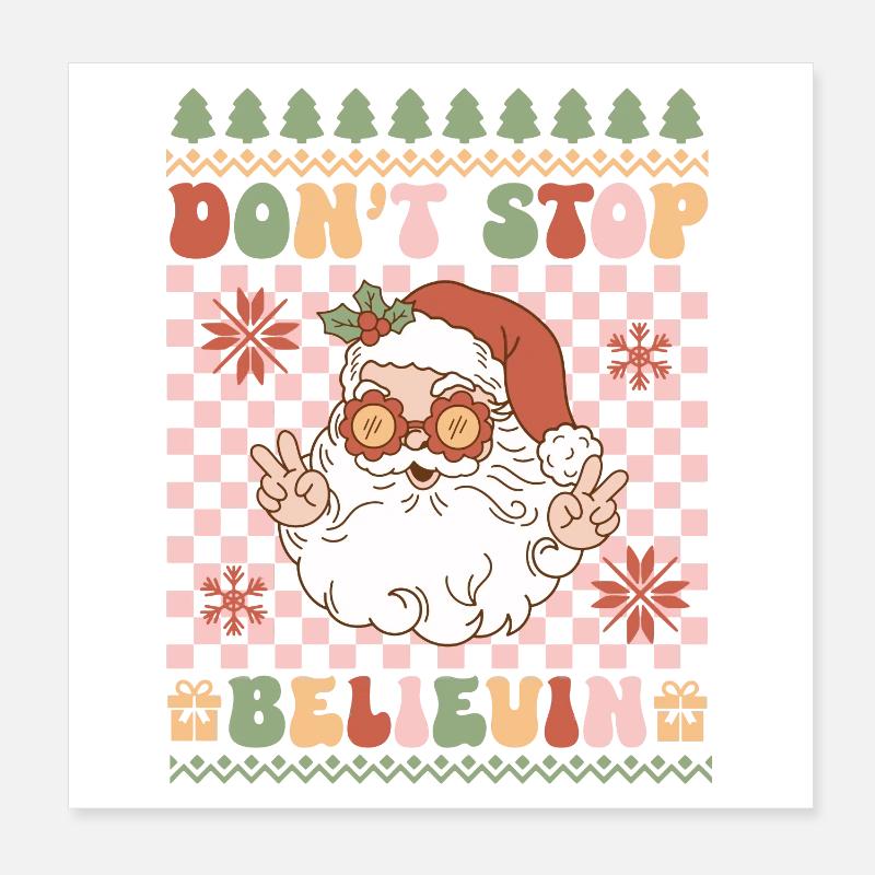 Hässlicher Weihnachtspullover Poster 20x20 cm