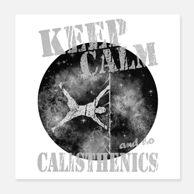 Keep Calm – Calisthenics Design Poster 20x20 cm