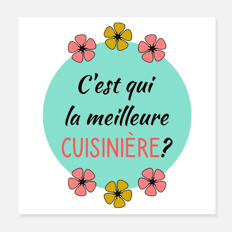 MAMIE. GRAND-MERE Poster 20 x 20 cm