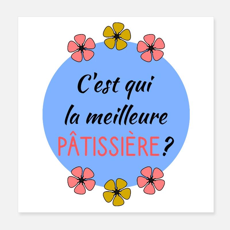PÂTISSIER Poster 20x20 cm