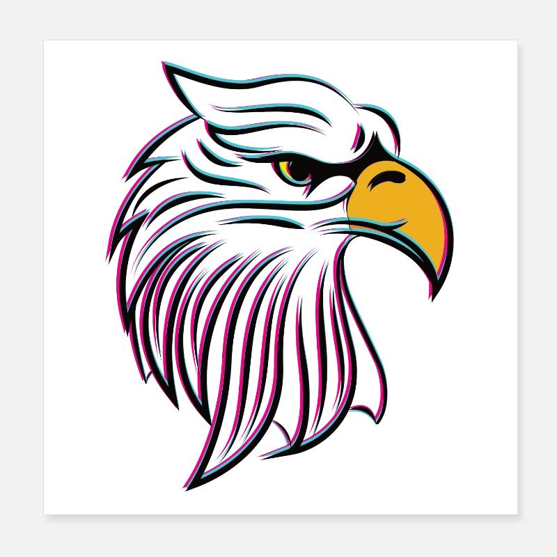 ADLER Poster 20x20 cm