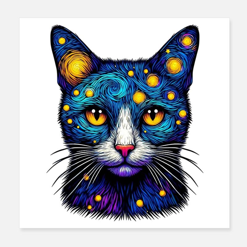 Chat Poster 20 x 20 cm