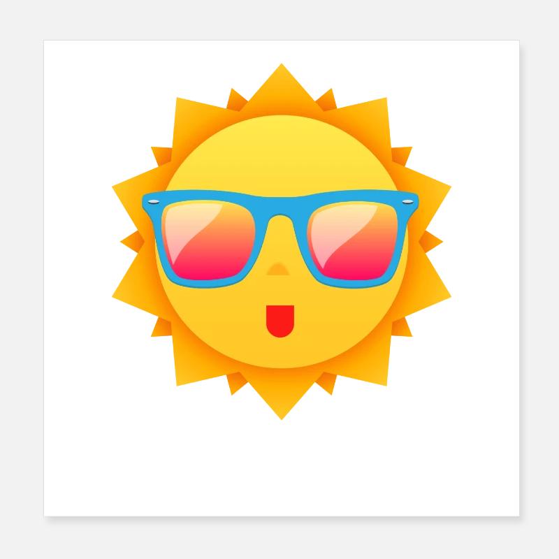 c’est l’été Poster 20 x 20 cm