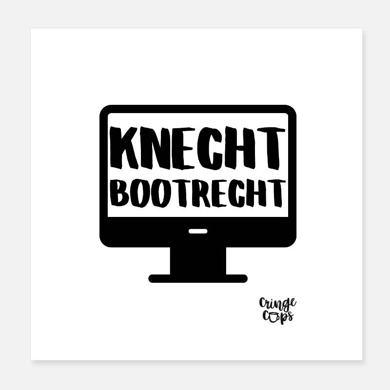 Knecht Bootrecht Poster 20x20 cm