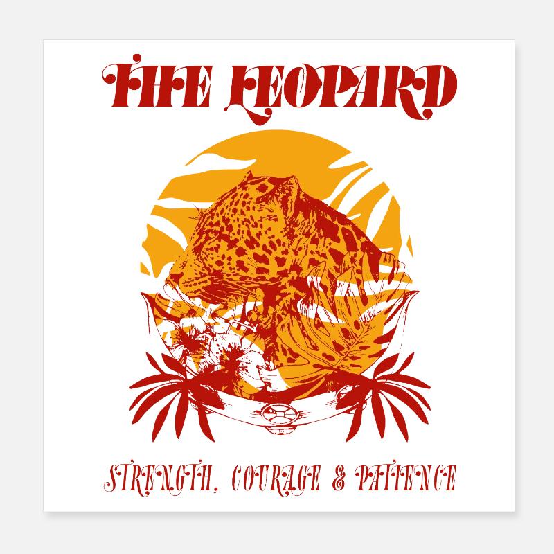 LE LÉOPARD Poster 20 x 20 cm