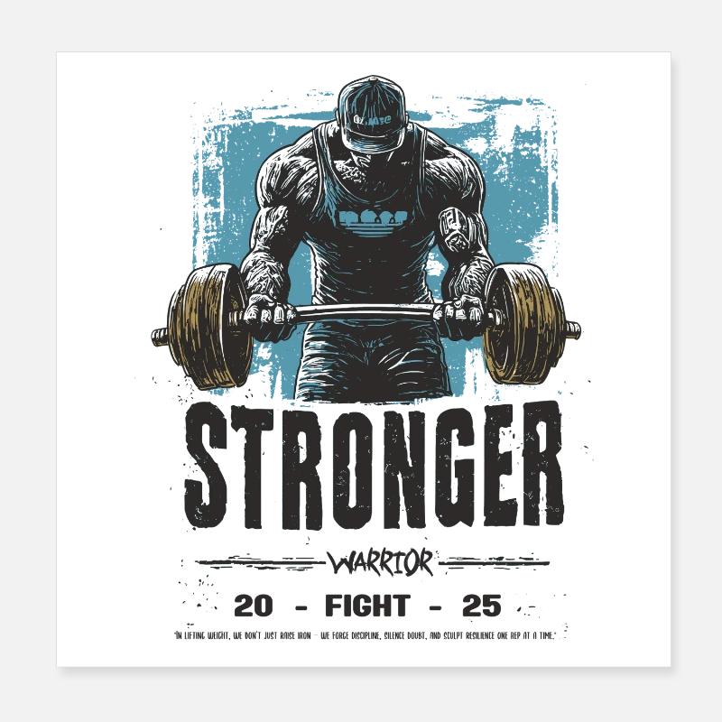 Stronger Poster 20x20 cm