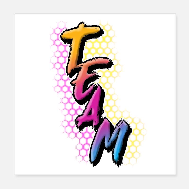 Équipe Poster 20 x 20 cm