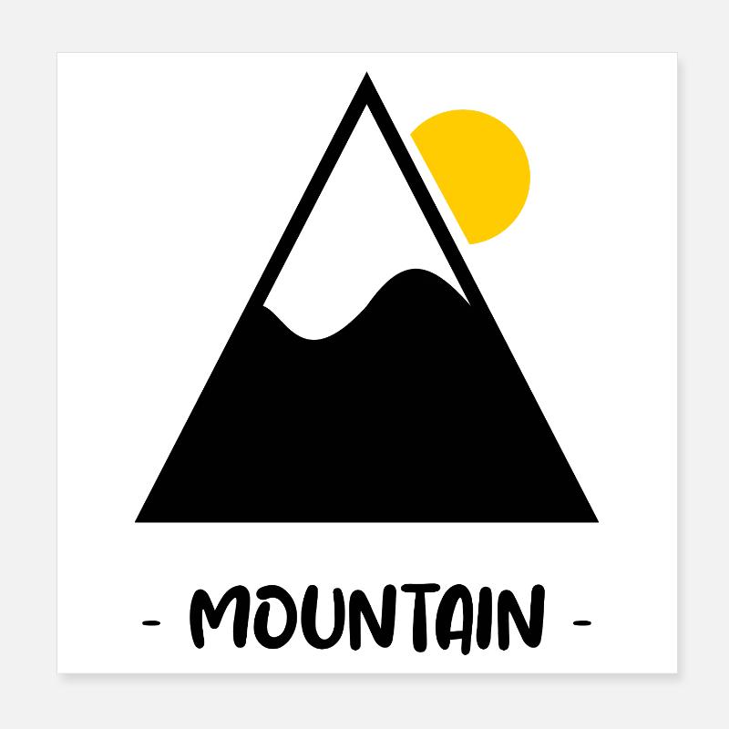 I CAN'T. SKI. MOUNTAIN. RACKET. SNOW. SNOW Poster 8" x 8" (20x20 cm)