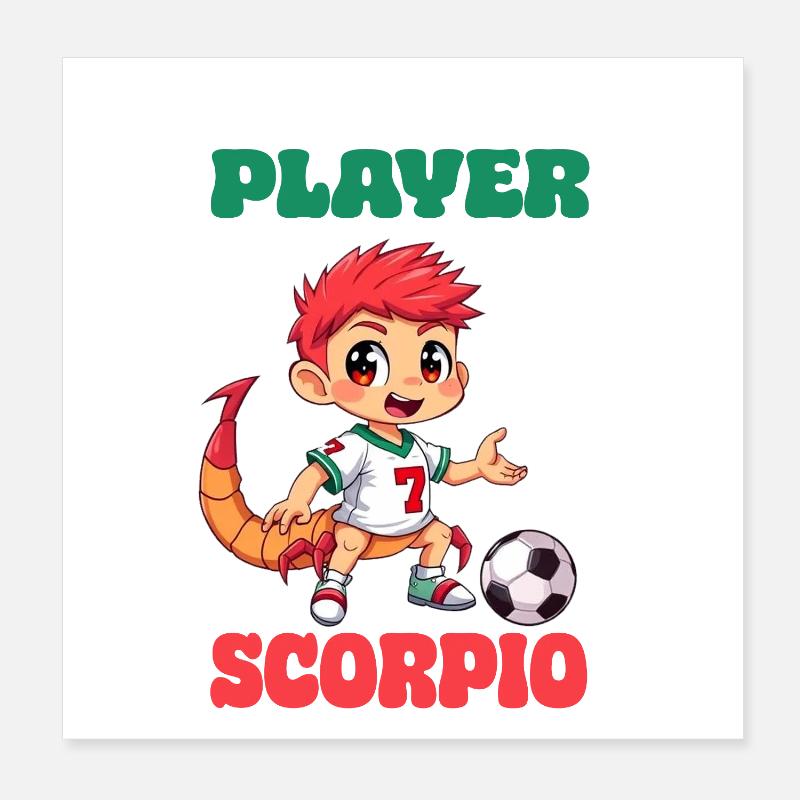 Player Scorpio Poster 8" x 8" (20x20 cm)