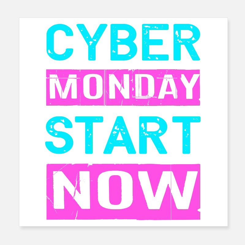 Virée shopping du Cyber Monday Poster 20 x 20 cm
