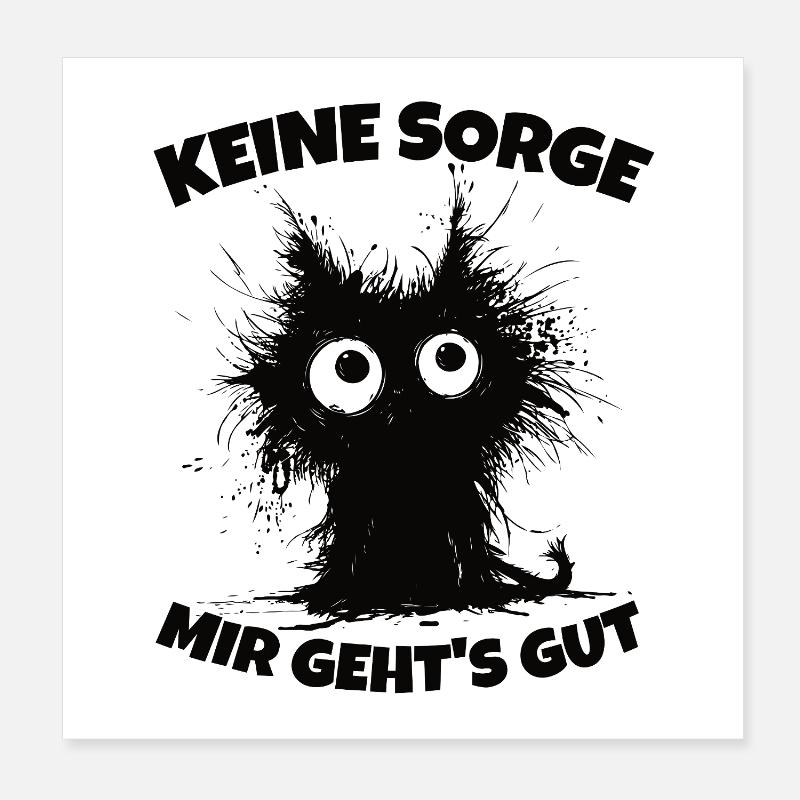 It´s Fine I´m Fine Everything Is Fine Poster 20x20 cm