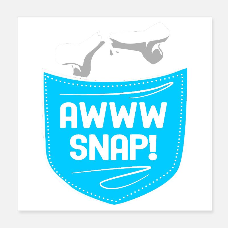 Knochenbruch Halloween Skelett Knochen Armbruch Poster 20x20 cm