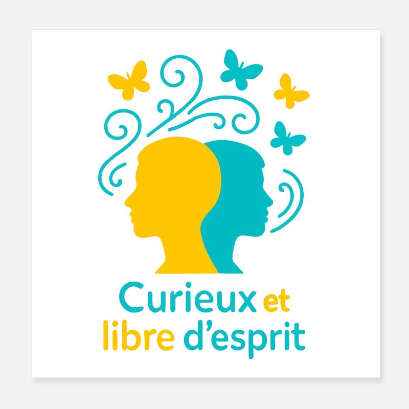 Zwillinge Sternzeichen - Astrologie Poster 20x20 cm