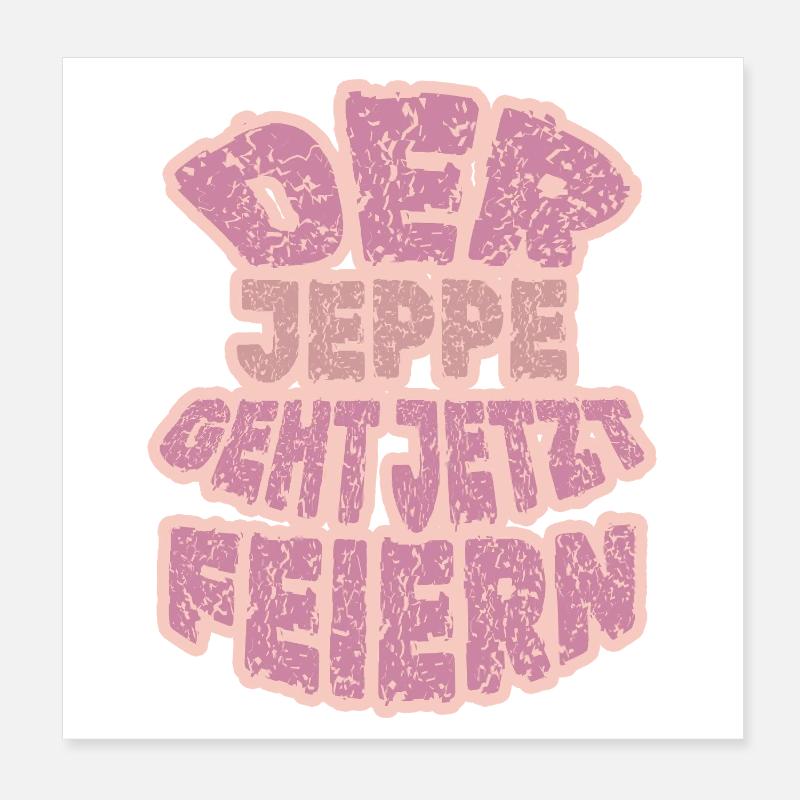 Jeppe dans le rôle de Jeppe Poster 20 x 20 cm