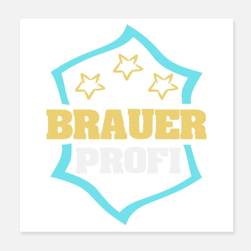 Gift for brewers Poster 8" x 8" (20x20 cm)