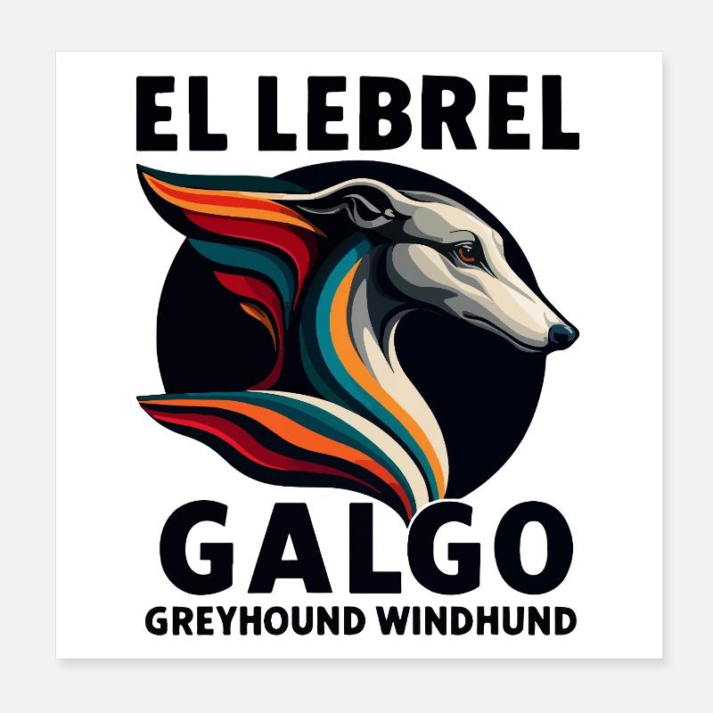 El Lebrel No1 Poster 8" x 8" (20x20 cm)