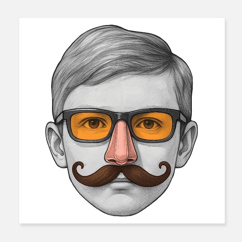 ICH BIN EIN LUSTIGER NERD #2 – Geek & Science-Fiction Poster 20x20 cm