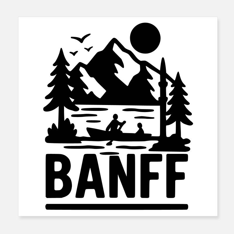 Parc national de Banff Poster 20 x 20 cm